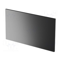 10 pcs : 6.273 - Front panel, Panel colour: black, UL94V-0