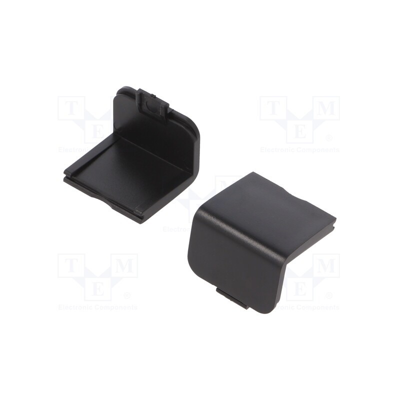 10 set : ZM CAP P ABS - Stopper, ABS, black, 10pcs.