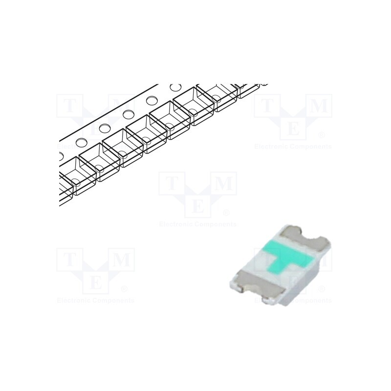 20 pcs : OSO51206E1N-0.8T - LED, SMD, 1206, orange, 80÷100mcd, 3.2x1.6x0.8mm, 140°, 1.8÷2.6V