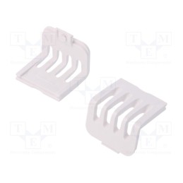 10 set : ZM CAP WB ABS - Stopper, ABS, white, vented, 10pcs.
