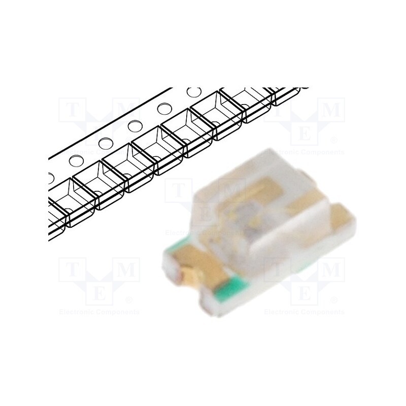 20 pcs : LL-S190BC-B4-1B - LED, SMD, 0603, blue, 11÷18mcd, 1.6x0.8x0.8mm, 140°, 3.5÷4V, 20mA