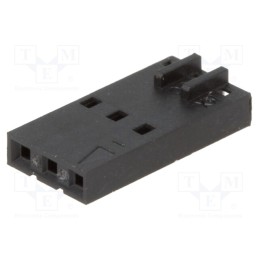 50 pcs : 50579303 - Plug, wire-wire/PCB, female, SL, 2.54mm, PIN: 3, w/o contacts