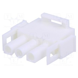 100 pcs : 50841035 - Plug, wire-wire/PCB, male/female, MLX, 6.35mm, for cable, PIN: 3