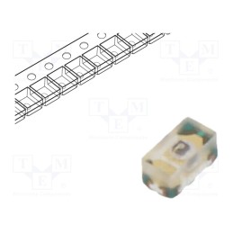 20 pcs : 16-213/Y2C-AP1Q2B/3T - LED, SMD, 1005, yellow, 45÷112mcd, 1x0.5x0.45mm, 120°, 1.75÷2.35V