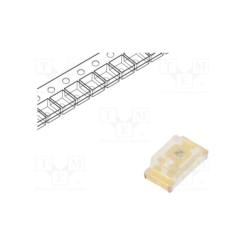 20 pcs : 19-213/GHC-YR2U1/5T - LED, SMD, 1608, green, 140÷565mcd, 1.6x0.8x0.6mm, 120°, 2.7÷3.7V