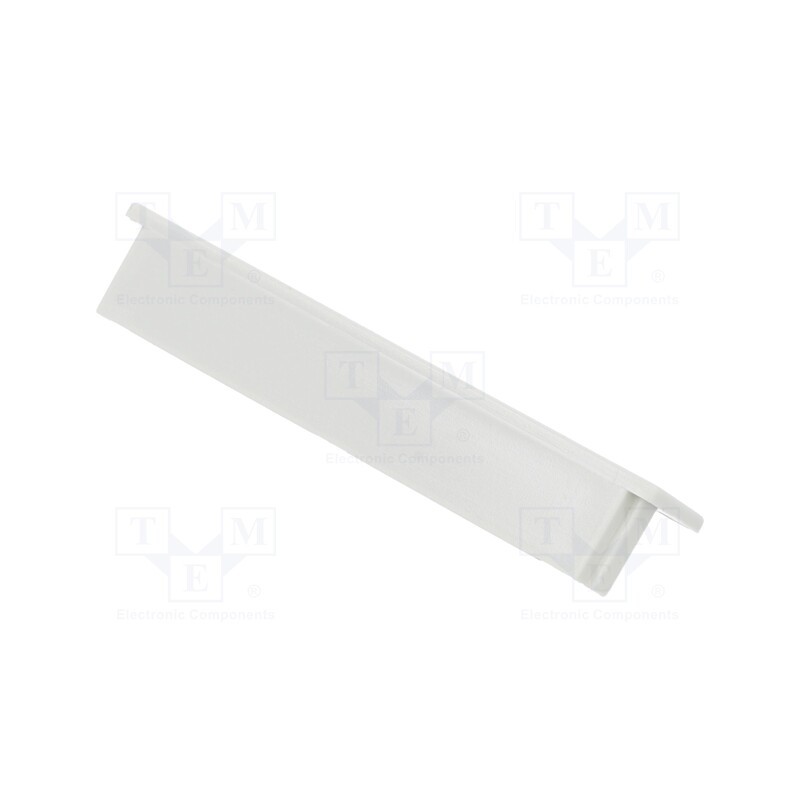 10 pcs : 1597DINCOV12GY - Terminals cover, for enclosures, grey