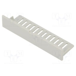 10 pcs : 1597DINCOV13GY - Stopper, vented, for enclosures, grey