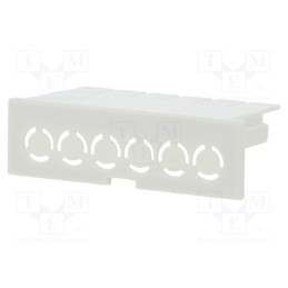 10 pcs : 1597DINCOV4GY - Terminals cover, for enclosures, grey