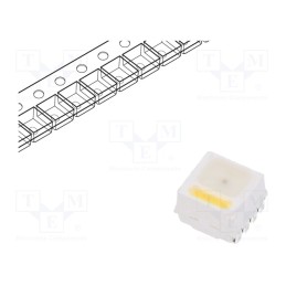 20 pcs : RF-W1SA35WS-AW2-50 - LED, SMD, RGBW, 3.5x3.7x2.6mm, 110°, 20mA, Variant: quadcolour