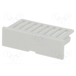 10 pcs : 1597DINCOV3GY - Stopper, vented, for enclosures, grey
