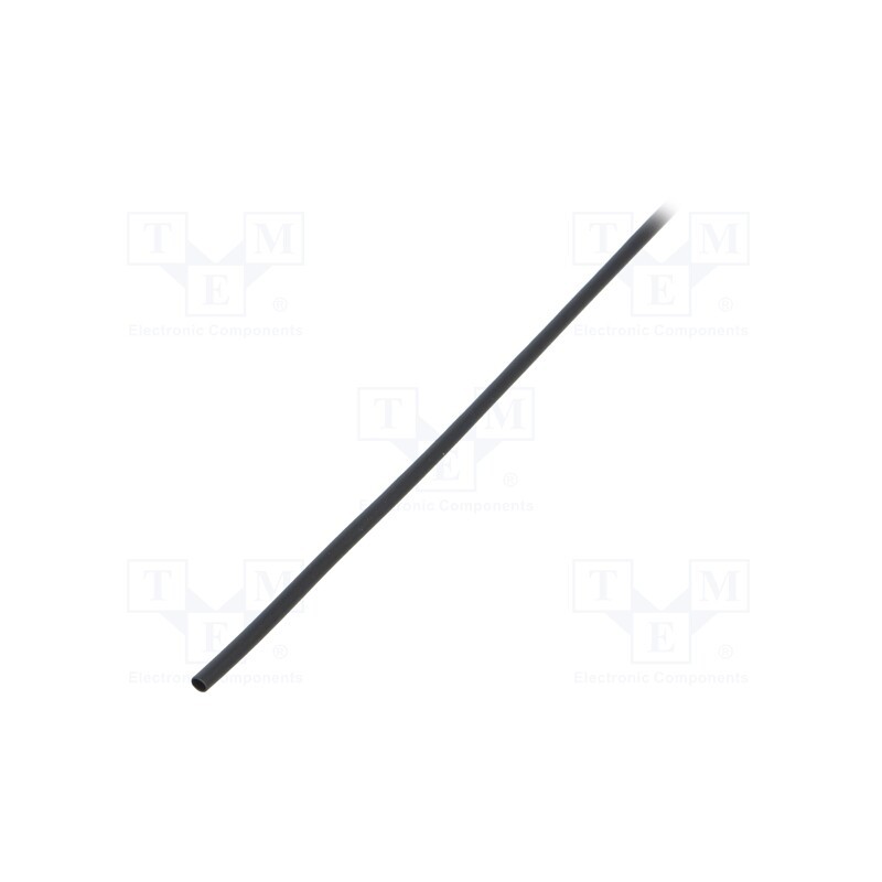 10 m : CGPT-1.2/0.6-0 - Heat shrink sleeve, glueless,flexible, 2: 1, 1.2mm, L: 10m, black