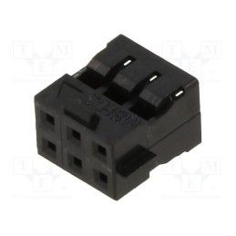50 pcs : 511100656 - Plug, wire-wire/PCB, female, Milli-Grid, 2mm, PIN: 6, w/o contacts