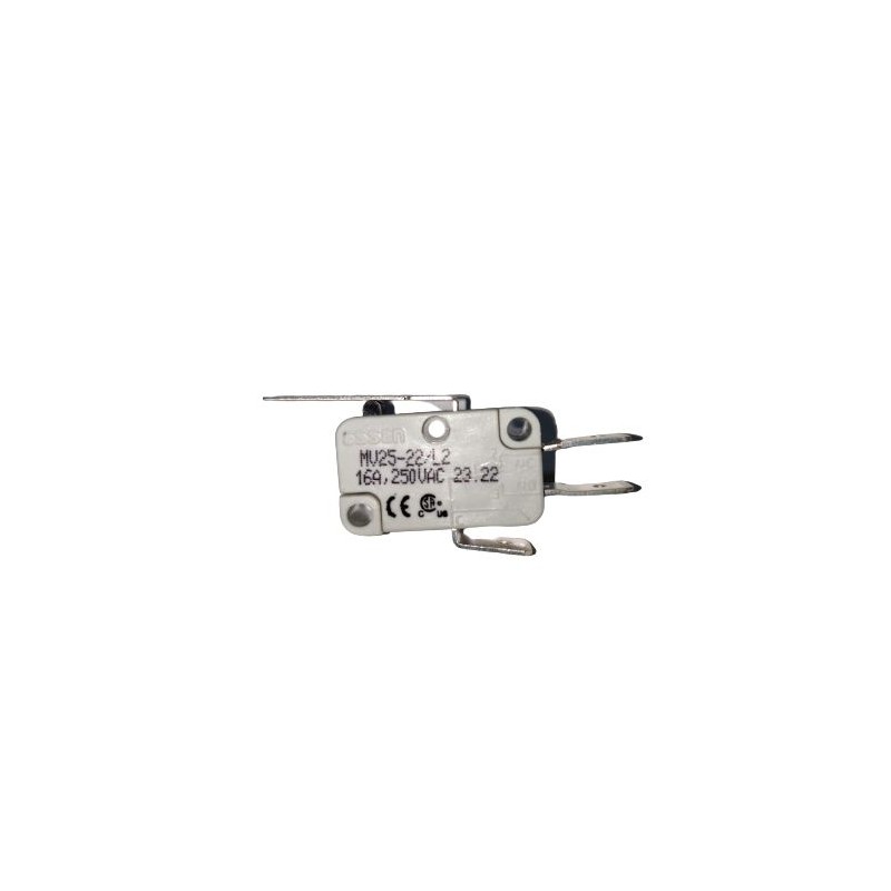 1 pcs - RS PRO Long Straight Lever Microswitch, Quick Connect Terminal, 16A @ 250V ac, SPDT, IP40