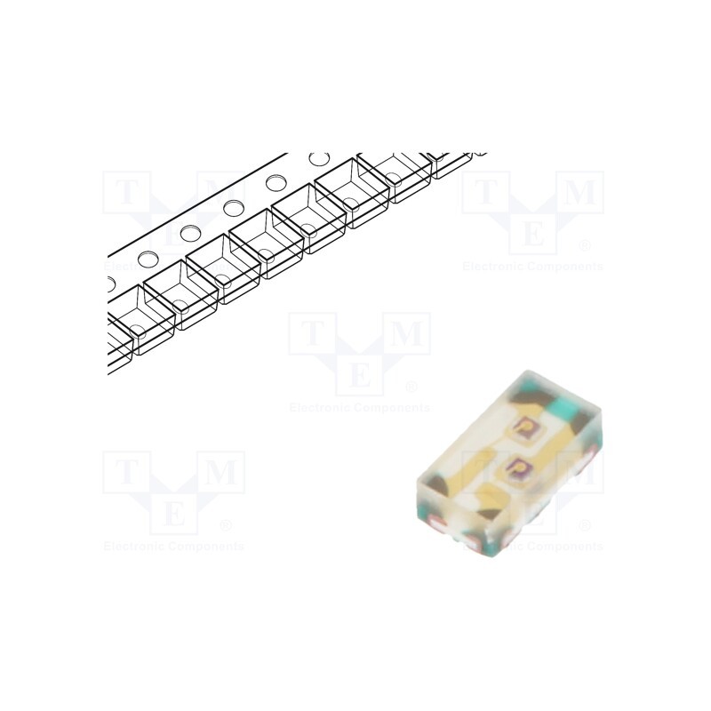 20 pcs : 18-225/R6G6C-A01/3T - LED, SMD, 1608, red/yellow-green, 1.6x0.8x0.5mm, 120°, 20mA