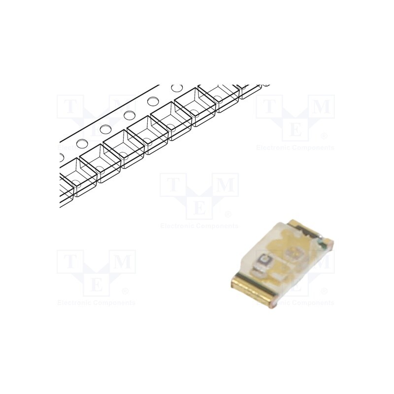 20 pcs : 19-117/BHC-ZL1M2RY/6T - LED, SMD, 1608, blue, 11.5÷28.5mcd, 1.6x0.8x0.4mm, 120°, 2.5÷3.1V