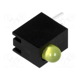 20 pcs : H30C-1YD - LED, in housing, yellow, 3mm, No.of diodes: 1, 20mA, 80°, 1.6÷2.6V
