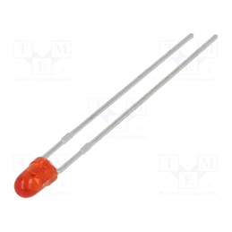 20 pcs : SSL-LX3044IT - LED, 2.9mm, red, 60mcd, 34°, Front: convex, 2÷2.5V, No.of term: 2