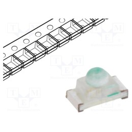 20 pcs : OSB5060341F - LED, SMD, 0603, blue, 150÷350mcd, 1.6x0.8x0.95mm, 35°, 2.8÷3.4V, 5mA