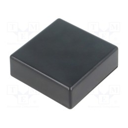 10 pcs : KM-99/BK - Enclosure: multipurpose, X: 44mm, Y: 44mm, Z: 15mm, ABS, black