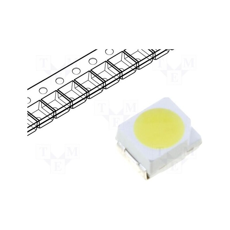 20 pcs : WW-WTA30TS-Q - LED, SMD, 3528,PLCC2, white neutral, 1400÷2500mcd, 120°, 20mA