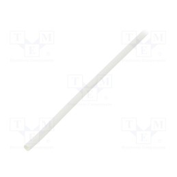 10 m : CGPT-3.2/1.6-9 - Heat shrink sleeve, glueless,flexible, 2: 1, 3.2mm, L: 10m, white
