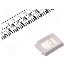 20 pcs : OSG42835C1H-60MA - LED, SMD, 2835, green, 10÷15lm, 2.8x3.5x0.85mm, 120°, 2.8÷3.4V, 60mA