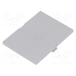 10 pcs : P05020201F.BL - Front panel, without frame,with holder, grey
