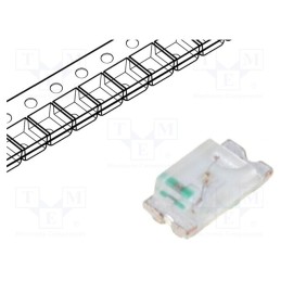 20 pcs : OSB50603C1E - LED, SMD, 0603, blue, 14÷40mcd, 1.6x0.8x0.6mm, 120°, 2.5÷3.4V, 5mA