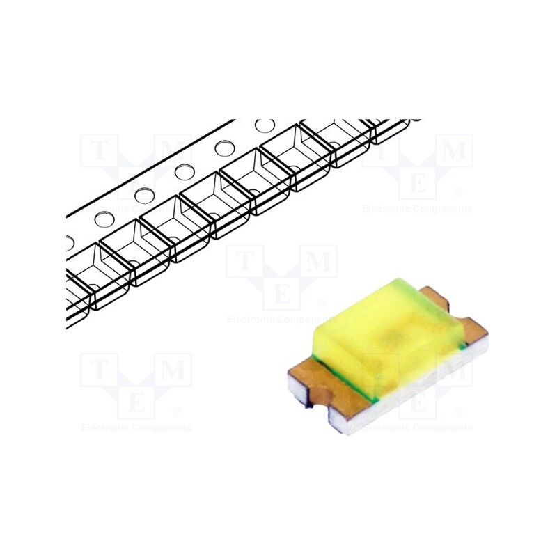 20 pcs : LTW-150TK - LED, SMD, 1206, white cold, 260mcd, 130°, 20mA, 2.8÷3.8V, Front: flat