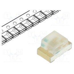 20 pcs : LTST-C170TGKT - LED, SMD, 0805, green, 71÷450mcd, 2x1.25x1.1mm, 130°, 2.8÷3.6V, 20mA
