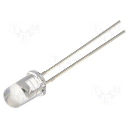 20 pcs : WW05A3AYH4-B1 - LED, 5mm, yellow, 1300÷1700mcd, 35°, Front: convex, 1.8÷2.4V