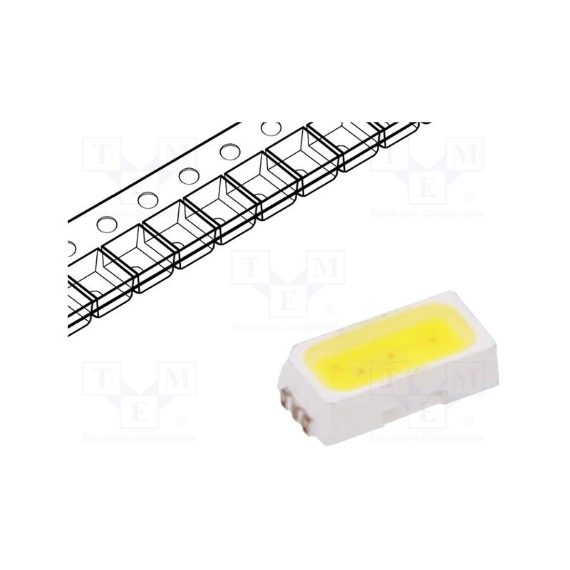 20 pcs : OSW33014C1A - LED, SMD, 3014, white cold, 2000÷3000mcd, 5000-6000K, 120°, 20mA