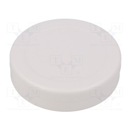 10 pcs : KM-81 WH -AS - Enclosure: for alarms, ABS, white, Ø: 70mm, H: 18mm