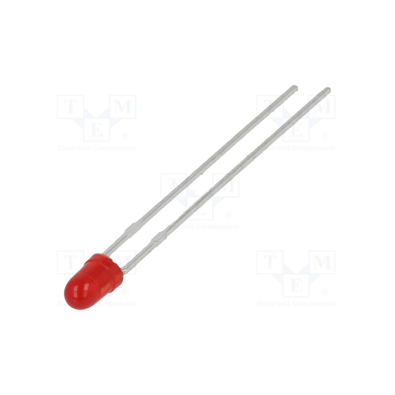 20 pcs : SSL-LX3044ID - LED, 2.9mm, red, 30mcd, 60°, Front: convex, 2÷2.5V, No.of term: 2