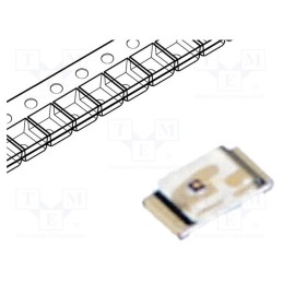 20 pcs : LTST-C193KGKT-5A - LED, SMD, 0603, green, 4.5÷28mcd, 1.6x0.8x0.35mm, 130°, 1.7÷2.3V