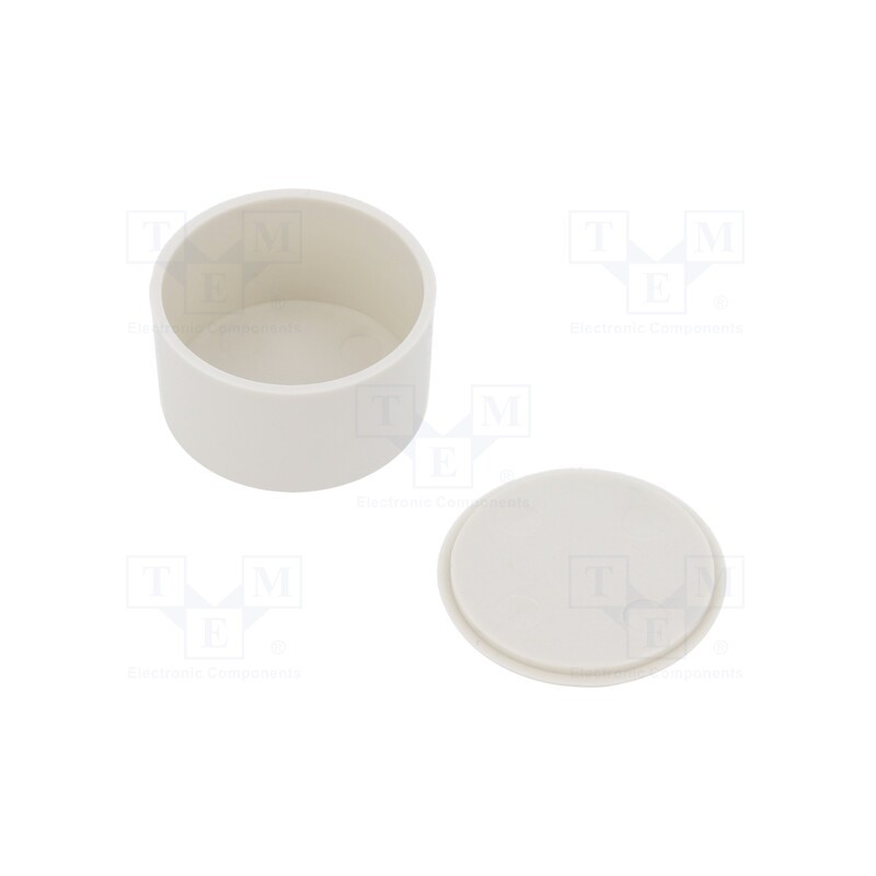 10 pcs : KM-125C/G - Enclosure: for alarms, Z: 14mm, ABS, grey, Ø: 24.8mm