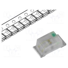 20 pcs : OF-SMD1608G - LED, SMD, 0603, green, 355÷700mcd, 1.6x0.8x0.68mm, 120°, 3÷3.2V