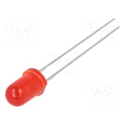 20 pcs : SSL-LX5093ID - LED, 5mm, red, 40mcd, 60°, Front: convex, 2÷2.5V, No.of term: 2, 105mW