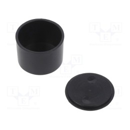 10 pcs : KM-125B/BK - Enclosure: for alarms, Z: 14mm, ABS, black, Ø: 19.8mm