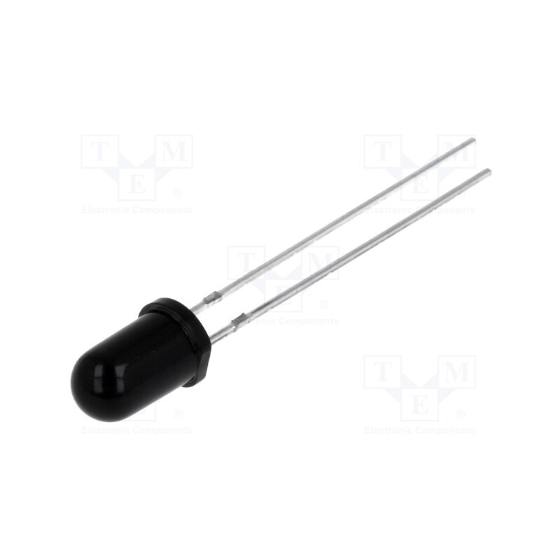 20 pcs : LL-503PDD2E - PIN IR photodiode, 5mm, THT, 940nm, 700÷1200nm, 2nA, convex, black