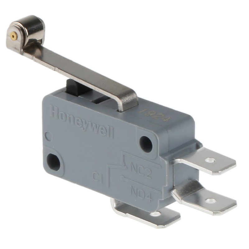 1 pcs - Honeywell Roller Lever Micro Switch, Tab Terminal, 16 A @ 250 V ac, SP-CO