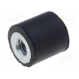 10 pcs : DVA.5-10-10-M4-55 - Vibroisolation foot, Ø: 10mm, H: 10mm, Shore hardness: 55±5, 59N