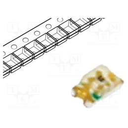 20 pcs : LL-S192UYC-Y2-2B - LED, SMD, 0603, yellow, 20÷40mcd, 1.6x0.8x0.6mm, 140°, 1.6÷2.4V