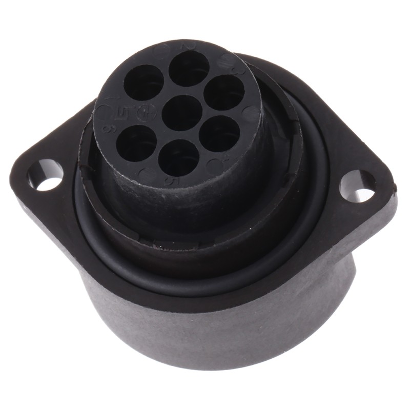 1 pcs - Binder Circular Connector, 7 Contacts, Panel Mount, Plug, Female, IP67, 693 Series