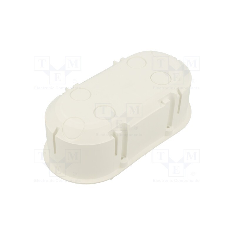 10 pcs : PK-62/45 WHITE - Enclosure: junction box, Ø: 62mm, Z: 45mm, plaster embedded, white