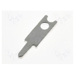 50 pcs : 60-1506-11/0030 - Terminal: flat, 2.8mm, 0.8mm, male, THT, brass, silver plated