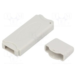 10 pcs : G1901G - Enclosure: for USB, X: 23mm, Y: 71mm, Z: 8.7mm, ABS, grey, UL94HB