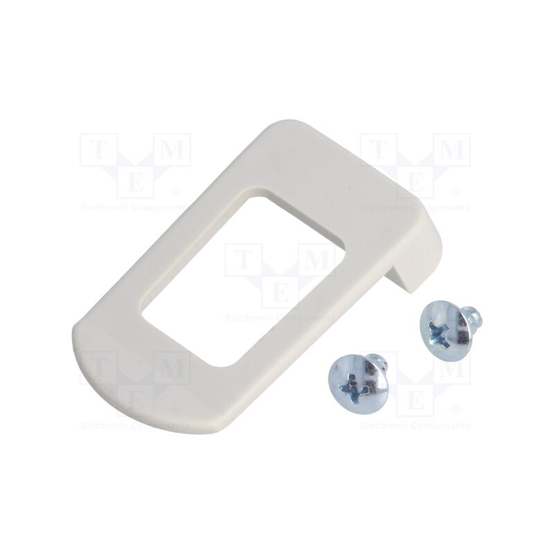 10 pcs : G900G-CLIP - Clip, ABS, G909G, grey, Kit: screw x2