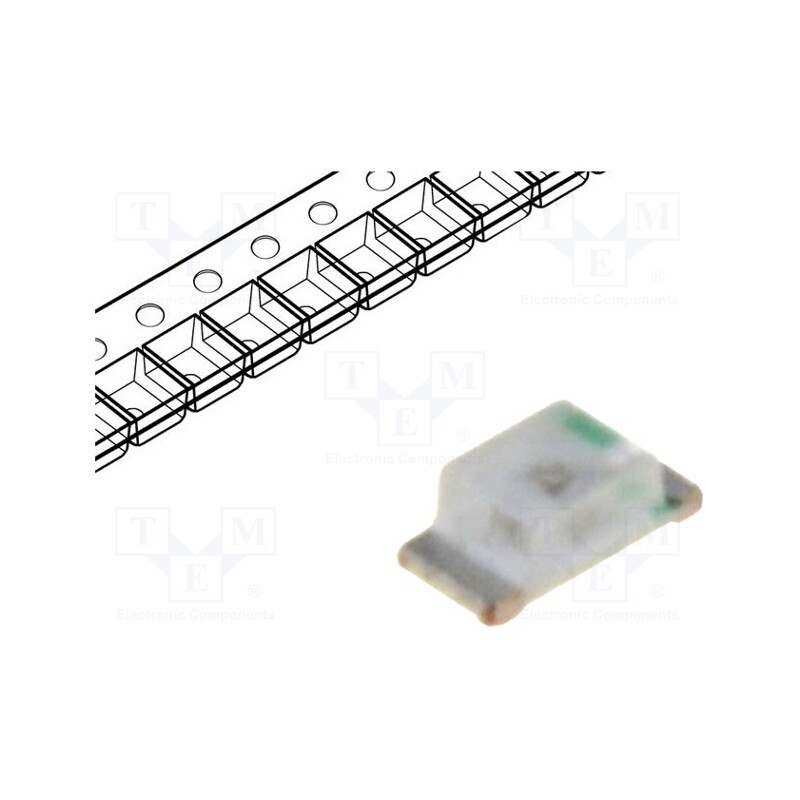 20 pcs : LL-S192UGC-2B - LED, SMD, 0603, yellow green, 10÷25mcd, 1.6x0.8x0.6mm, 140°, 20mA