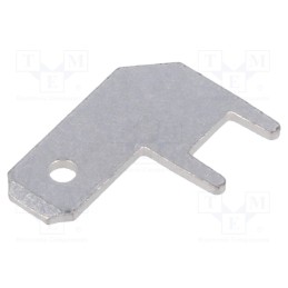 50 pcs : 61-1537-11/0031 - Terminal: flat, 4.8mm, 0.8mm, male, THT, Overall len: 13.5mm